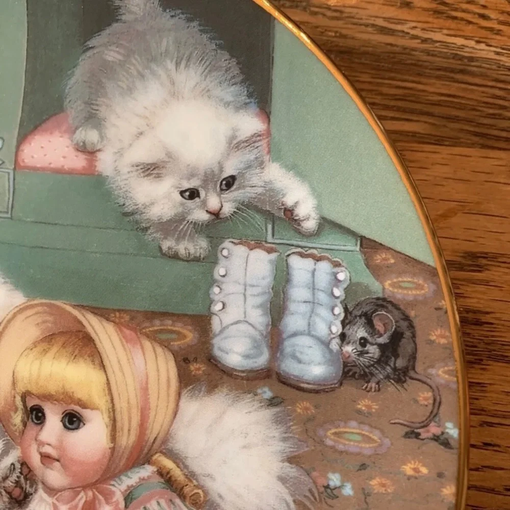 Vintage “Captive Audience” Country Kitties Plate Gre Gerardi Hamilton 1988